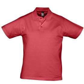 Рубашка поло мужская Prescott men 170 красная, размер S–XXL
