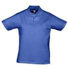 Рубашка поло мужская Prescott men 170 ярко-синяя, размер S–XXL
