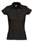 Рубашка поло женская Prescott women 170 черная, размер S–XL