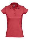 Рубашка поло женская Prescott women 170 красная, размер S–XL
