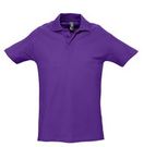 Рубашка поло мужская SPRING 210 темно-фиолетовая, размер S–XXL