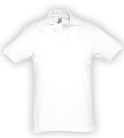 Рубашка поло мужская SPIRIT 240 белая, размер S-XXL