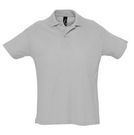 Рубашка поло мужская SUMMER 170 серый меланж, размер S-XXL