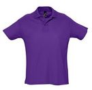 Рубашка поло мужская SUMMER 170 темно-фиолетовая, размер S-XXL