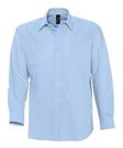 Рубашка мужская с длинным рукавом BOSTON голубая, размер M–XXL