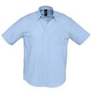 Рубашка мужская с коротким рукавом BRISBANE голубая, размер M–XXL