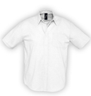 Рубашка мужская с коротким рукавом BRISBANE белая, размер M–XXL