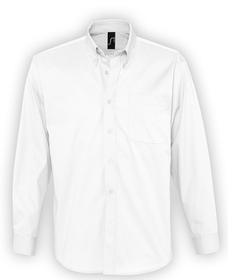 Рубашка мужская с длинным рукавом BEL AIR белая, размер M–XXL