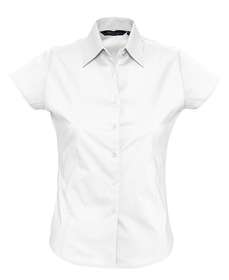 Рубашка женская с коротким рукавом EXCESS белая, размер XS–XL