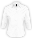 Рубашка женская с рукавом 3/4 EFFECT 140 белая, размер XS–L