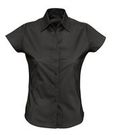 Рубашка женская с коротким рукавом EXCESS черная, размер S–L