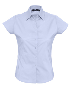 Рубашка женская с коротким рукавом EXCESS голубая, размер S-L