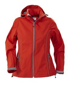 Куртка софтшелл женская HANG GLIDING, красная, размер XL